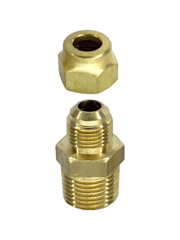 ACOPLE 1/2 X 3/8 & TUERCA 3/8 FLOR