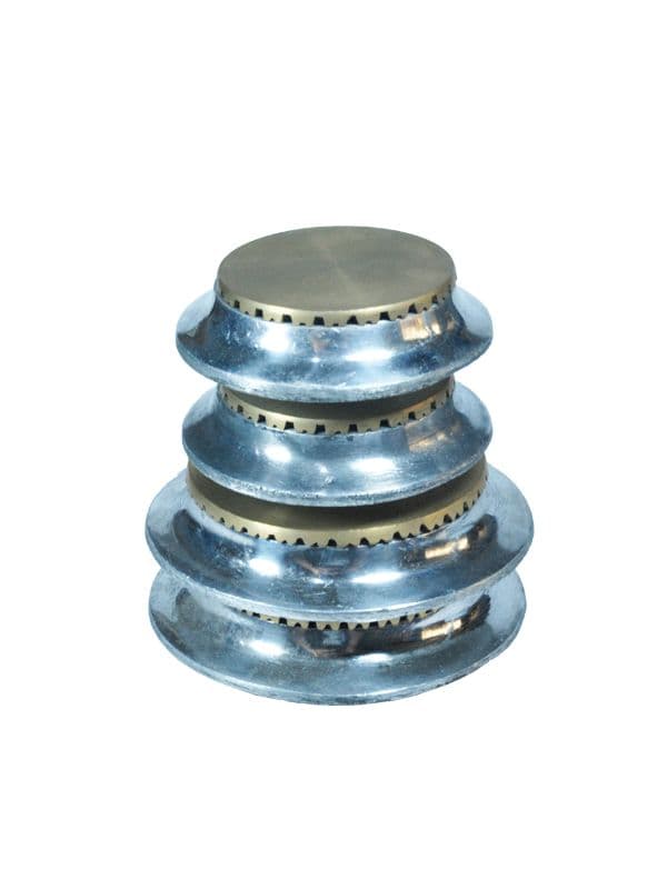 JUEGO DE QUEMADOR ECUATORIANA BASE ALUMINIO TAPA BRONCE